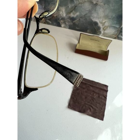 OLIVER PEOPLES Eyeglass 51[]18-143 Advocate MBK Titanium 100 Frames JAPAN Vtg - Picture 6 of 12